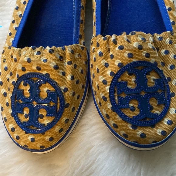 Tory Burch Signature Logo Canvas Pokla Dot Ballet Flat
Loafer Slip-On size 10 M - Picture 3 of 7